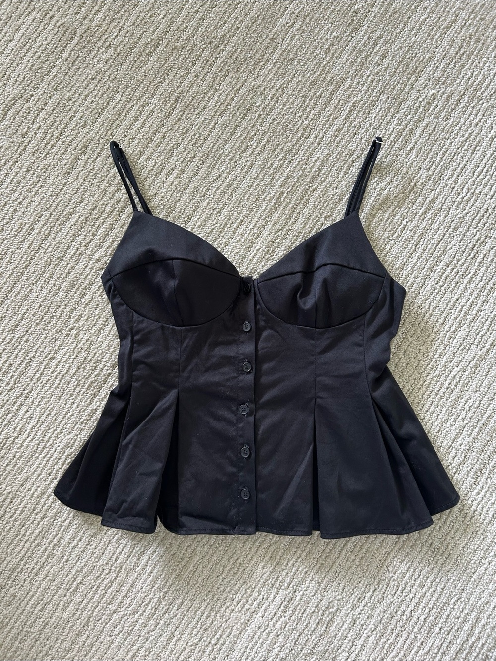 Pleated Poplin Tank Top Zara
